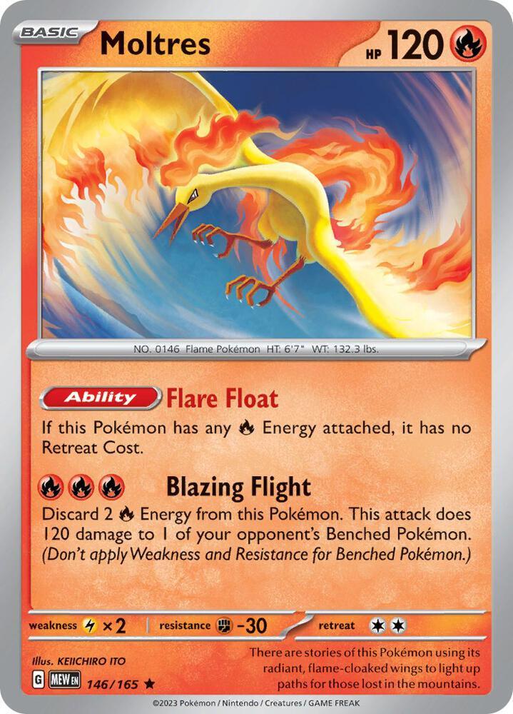 Moltres (146/165 - Deck Exclusives) [Scarlet & Violet 151] | Dumpster Cat Games