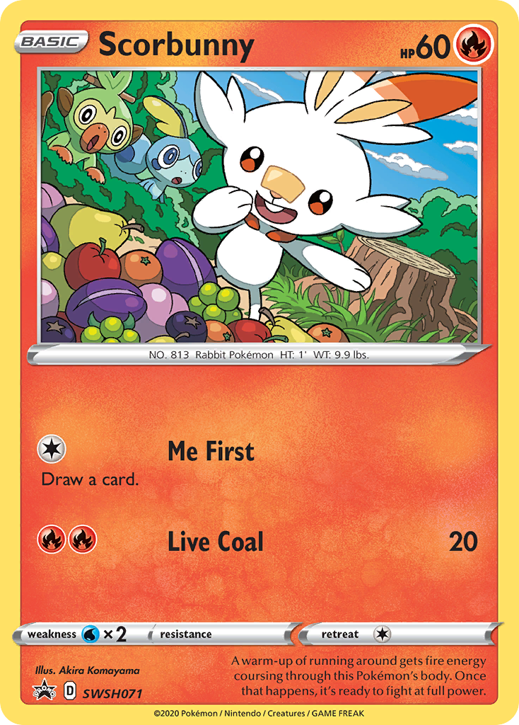 Scorbunny (SWSH071) [Sword & Shield: Black Star Promos] | Dumpster Cat Games