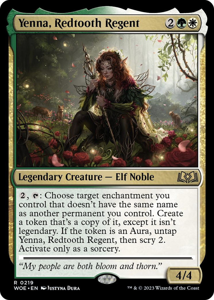 Yenna, Redtooth Regent [Wilds of Eldraine] | Dumpster Cat Games