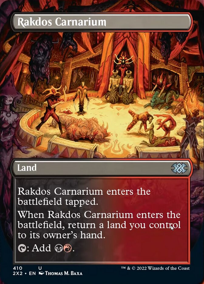 Rakdos Carnarium (Borderless Alternate Art) [Double Masters 2022] | Dumpster Cat Games