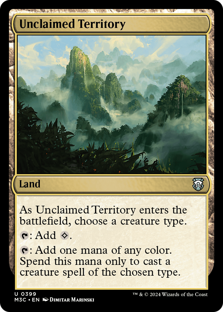 Unclaimed Territory (Ripple Foil) [Modern Horizons 3 Commander] | Dumpster Cat Games