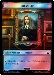 Warrior // Treasure (0060) Double-Sided Token (Surge Foil) [Doctor Who Tokens] | Dumpster Cat Games