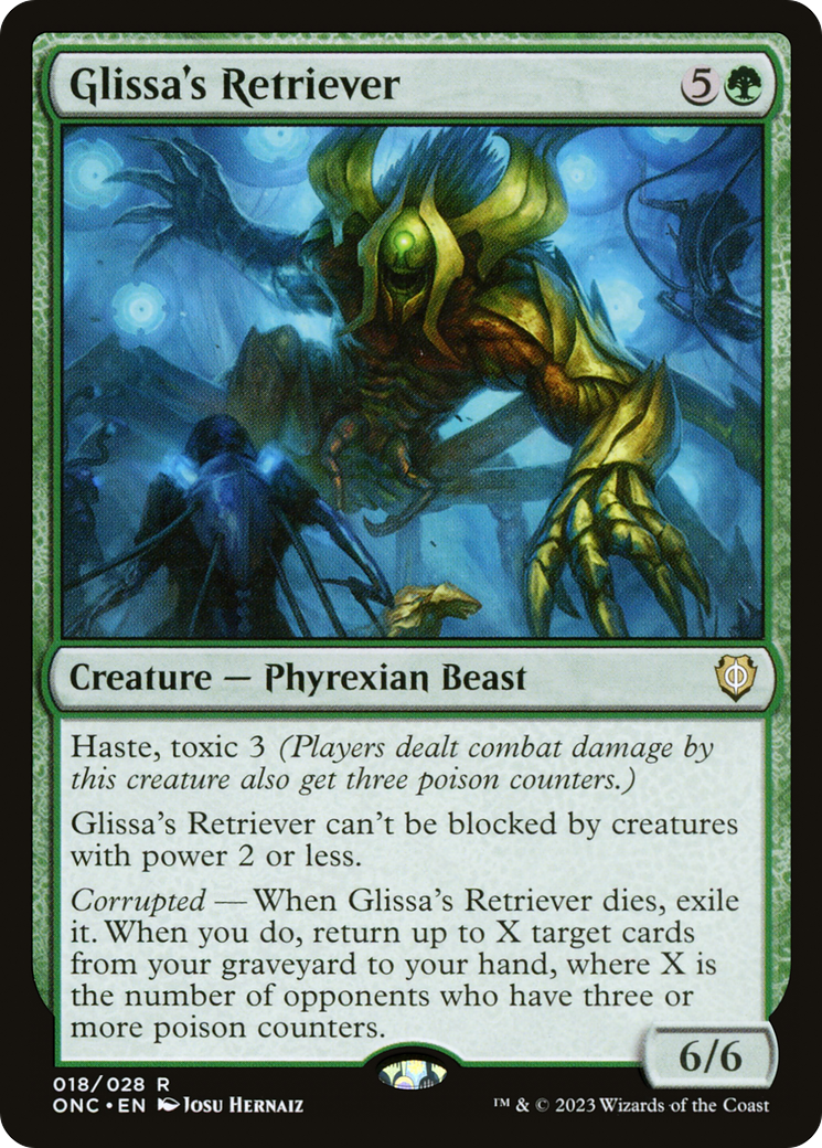 Glissa's Retriever [Phyrexia: All Will Be One Commander] | Dumpster Cat Games