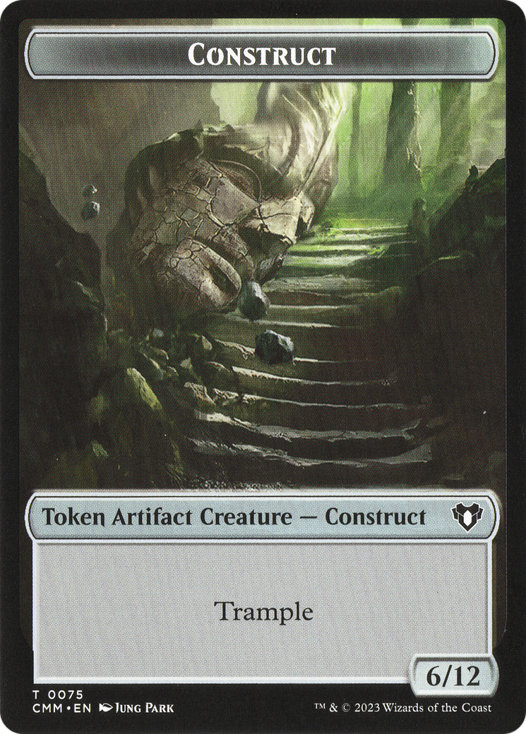 City's Blessing // Construct (0075) Double-Sided Token [Commander Masters Tokens] | Dumpster Cat Games