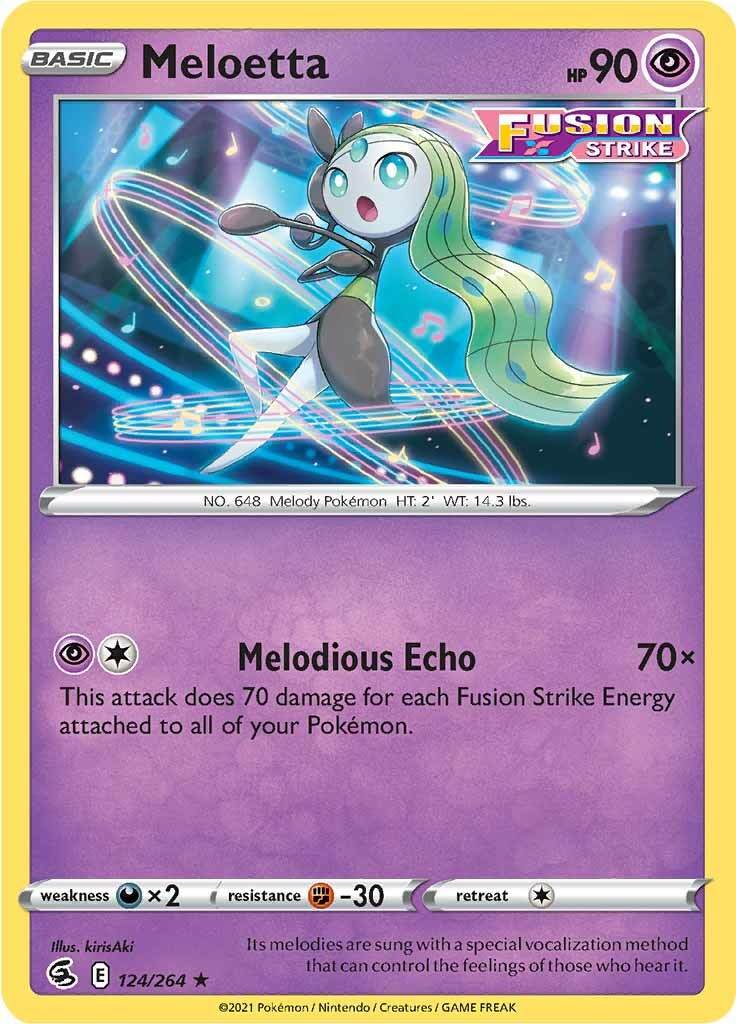 Meloetta (124/264) [Sword & Shield: Fusion Strike] | Dumpster Cat Games