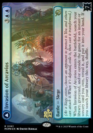 Invasion of Arcavios // Invocation of the Founders [March of the Machine Prerelease Promos] | Dumpster Cat Games