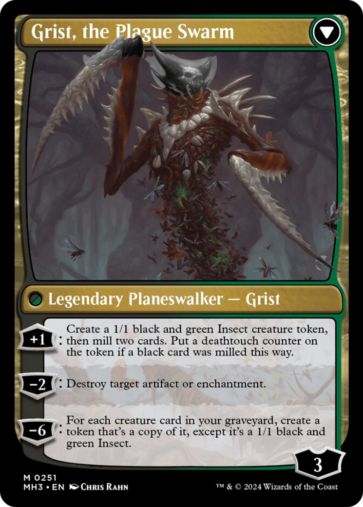 Grist, Voracious Larva // Grist, the Plague Swarm [Modern Horizons 3] | Dumpster Cat Games