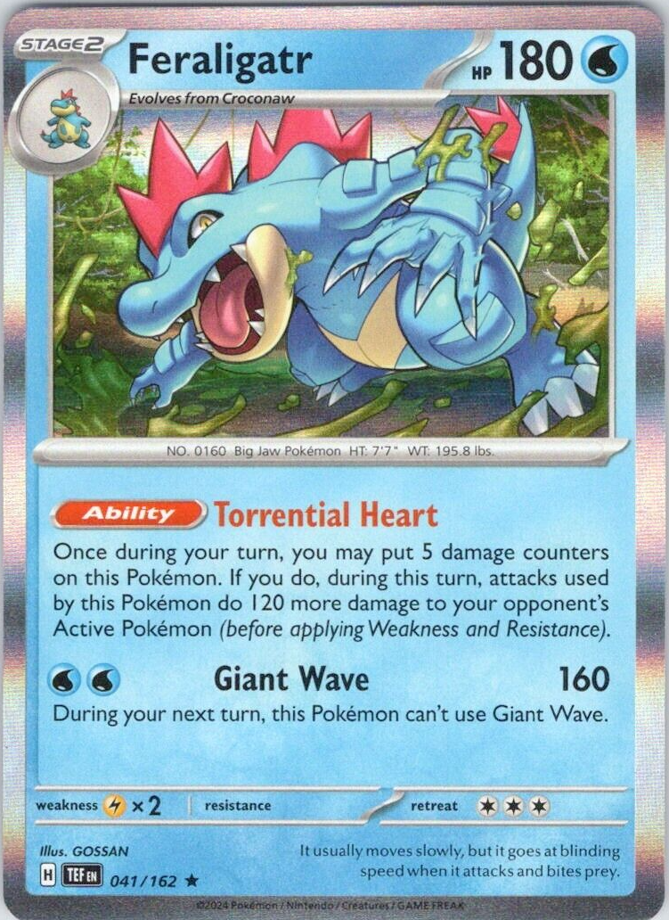 Feraligatr (041/162) [Scarlet & Violet: Temporal Forces] | Dumpster Cat Games