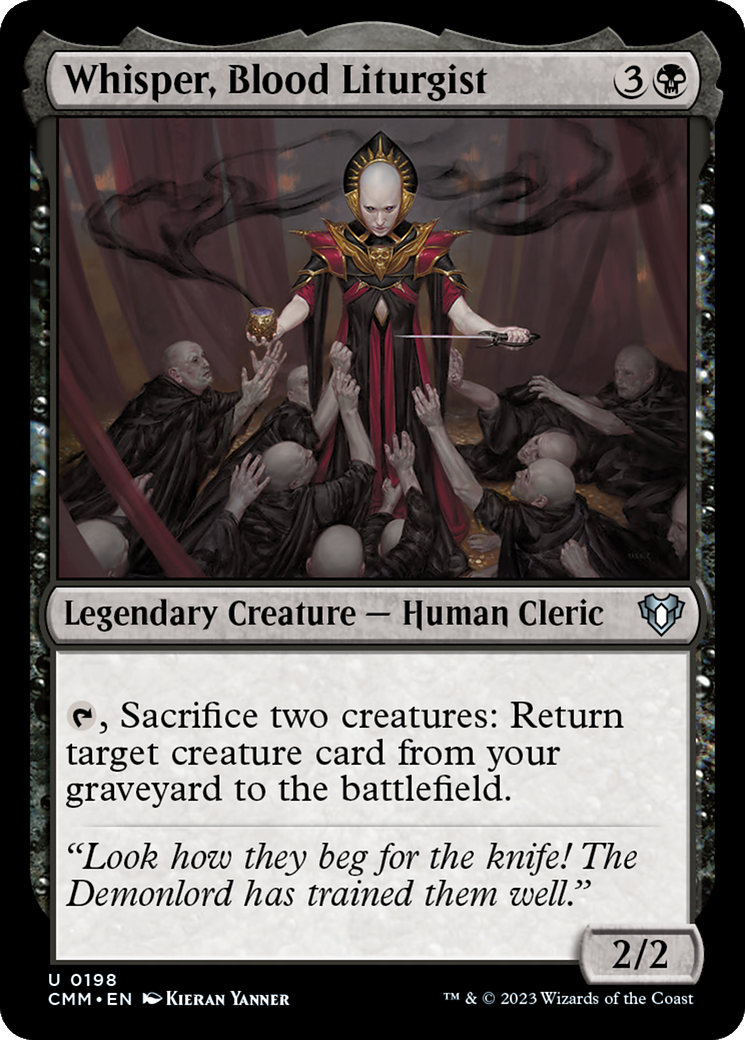 Whisper, Blood Liturgist [Commander Masters] | Dumpster Cat Games