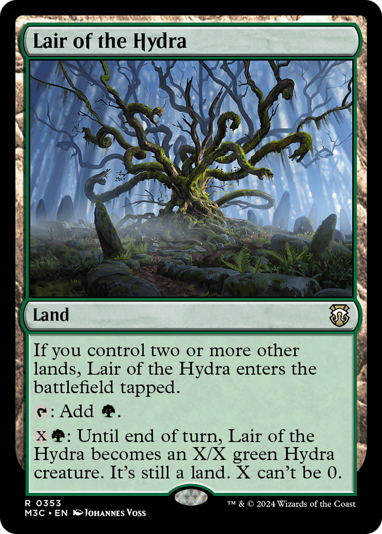 Lair of the Hydra (Ripple Foil) [Modern Horizons 3 Commander] | Dumpster Cat Games