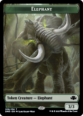 Elephant // Sheep Double-Sided Token [Dominaria Remastered Tokens] | Dumpster Cat Games