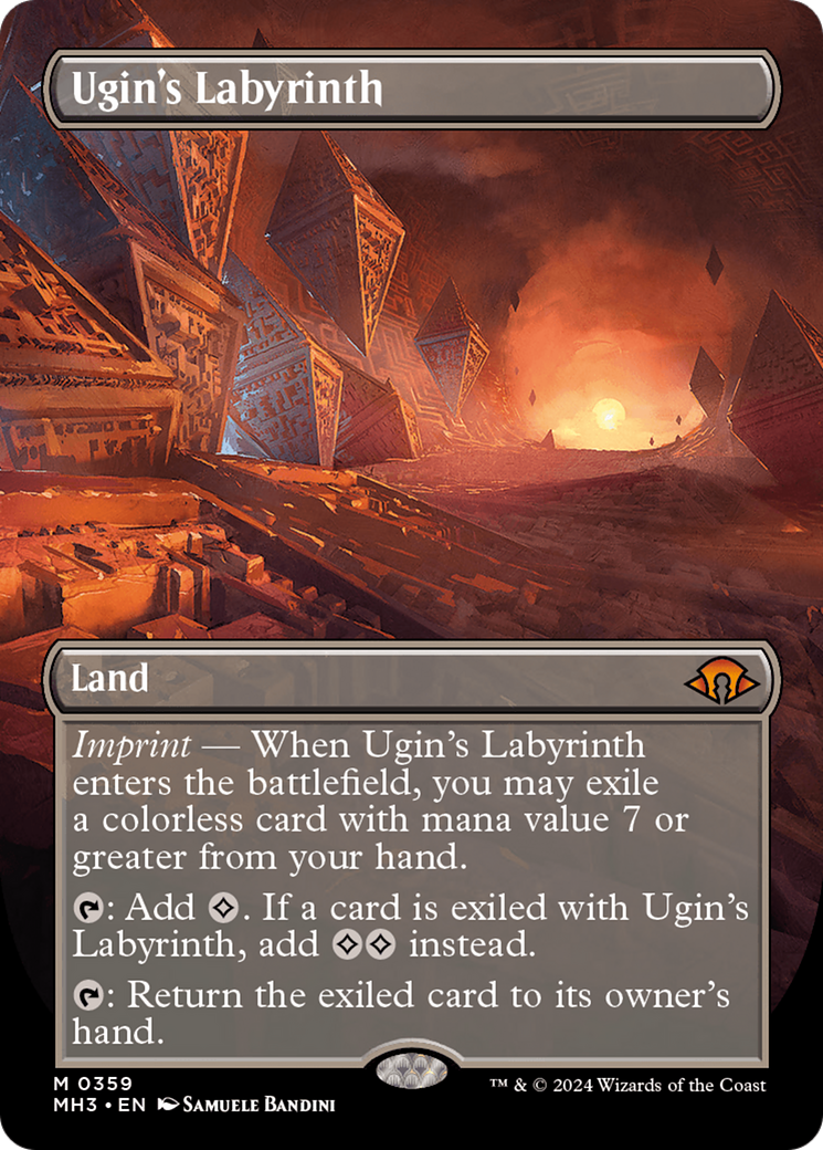 Ugin's Labyrinth (Borderless) [Modern Horizons 3] | Dumpster Cat Games