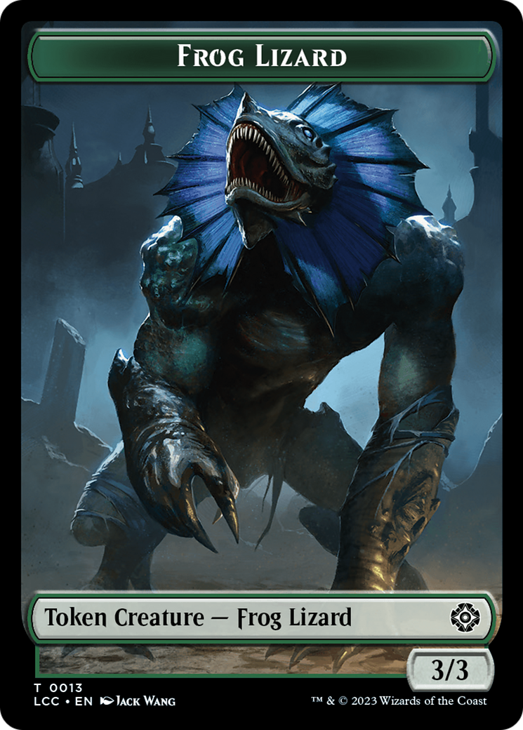 Frog Lizard // Merfolk (0003) Double-Sided Token [The Lost Caverns of Ixalan Commander Tokens] | Dumpster Cat Games