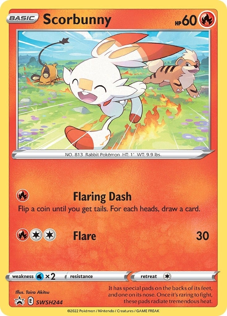 Scorbunny (SWSH244) [Sword & Shield: Black Star Promos] | Dumpster Cat Games