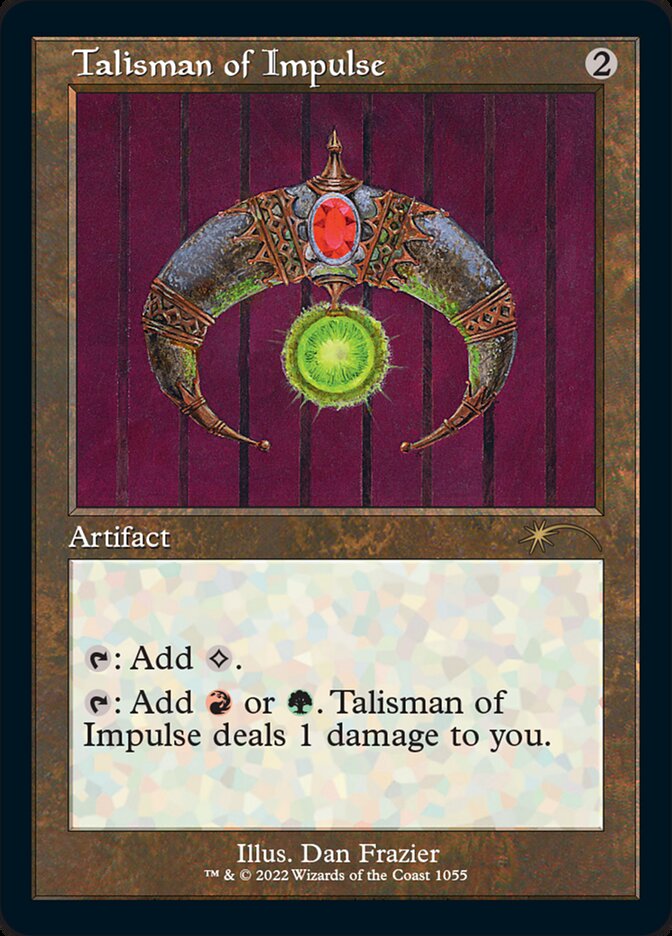 Talisman of Impulse (Foil Etched) [Secret Lair Drop Series] | Dumpster Cat Games