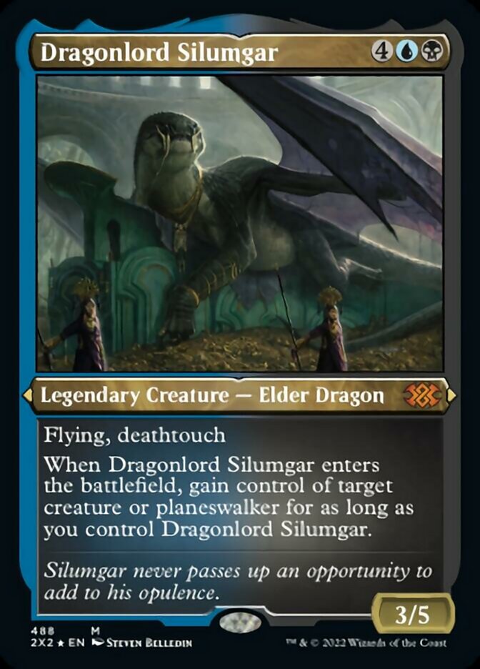 Dragonlord Silumgar (Foil Etched) [Double Masters 2022] | Dumpster Cat Games