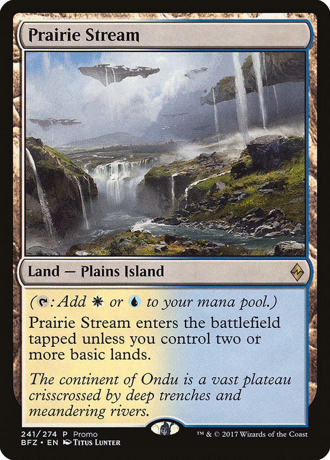 Prairie Stream (Promo) [Standard Showdown Promos] | Dumpster Cat Games