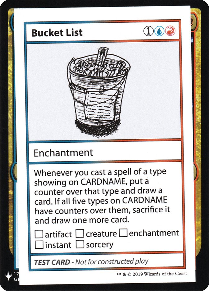 Bucket List [Mystery Booster Playtest Cards] | Dumpster Cat Games