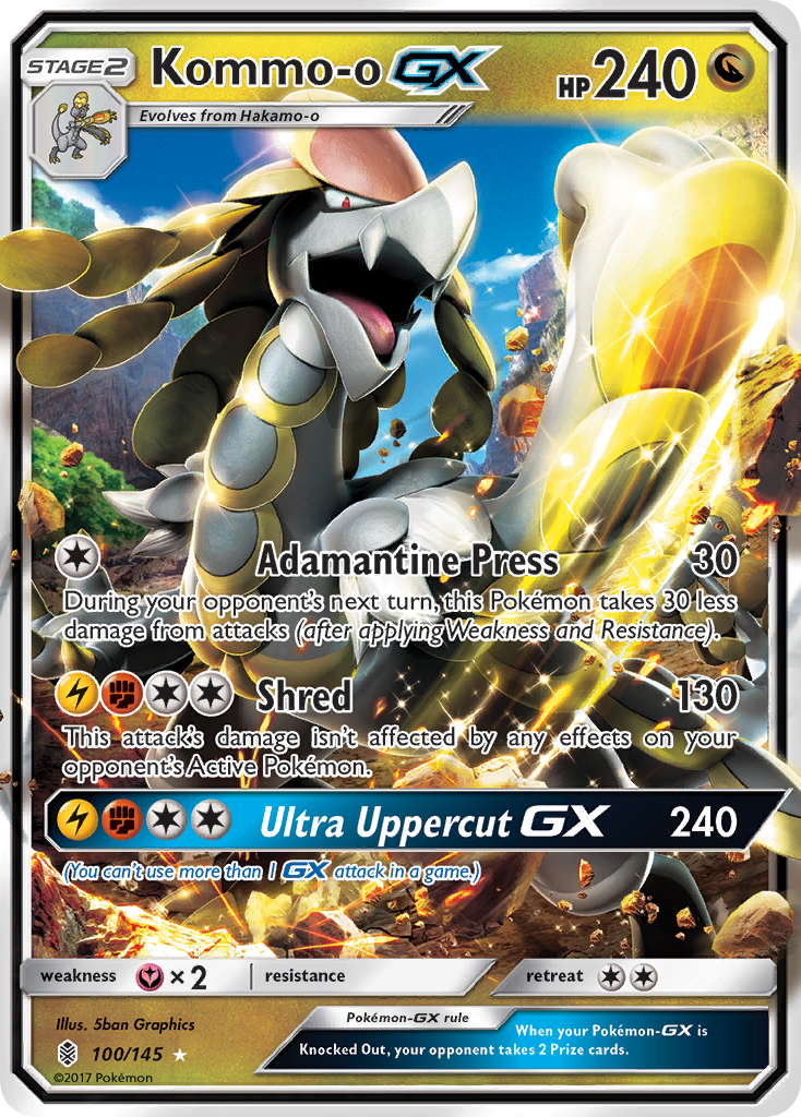 Kommo-o GX (100/145) [Sun & Moon: Guardians Rising] | Dumpster Cat Games