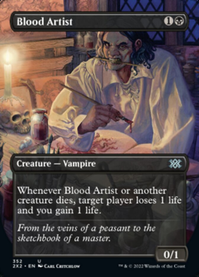 Blood Artist (Borderless Alternate Art) [Double Masters 2022] | Dumpster Cat Games