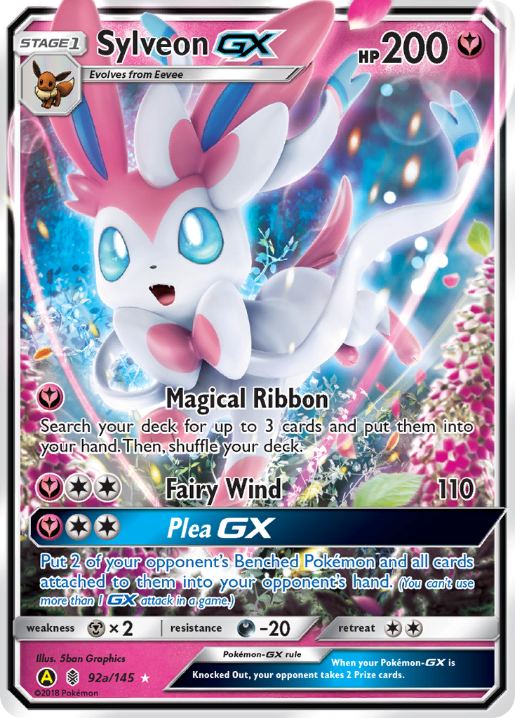 Sylveon GX (92a/145) [Alternate Art Promos] | Dumpster Cat Games