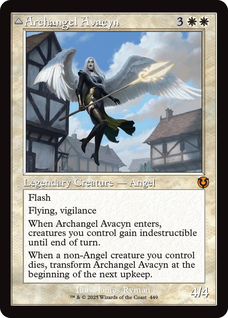 Archangel Avacyn // Avacyn, the Purifier (Retro Frame) [Innistrad Remastered] | Dumpster Cat Games