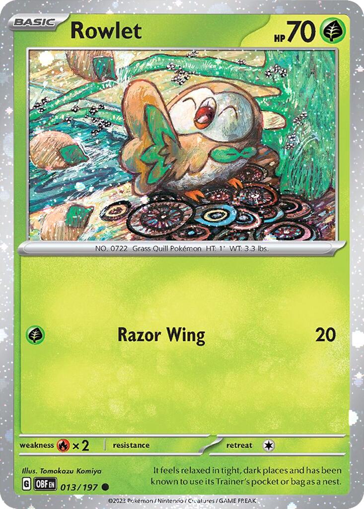 Rowlet (013/197) (Cosmos Holo) [Miscellaneous Cards] | Dumpster Cat Games