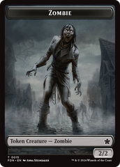 Rat (0014) // Zombie Double-Sided Token [Foundations Tokens] | Dumpster Cat Games