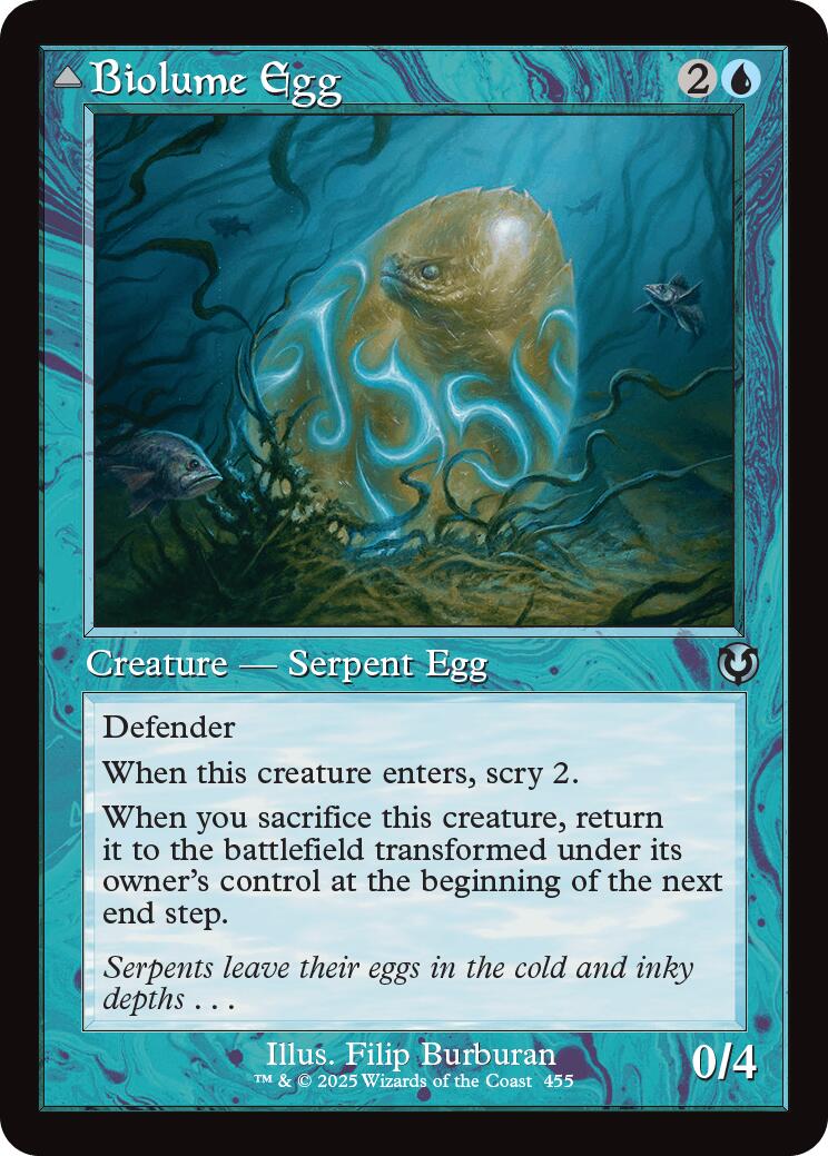 Biolume Egg // Biolume Serpent (Retro Frame) [Innistrad Remastered] | Dumpster Cat Games