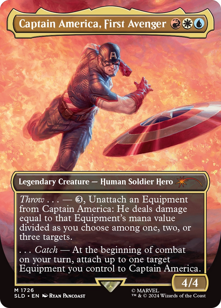 Captain America, First Avenger (Rainbow Foil) [Secret Lair Drop Series] | Dumpster Cat Games