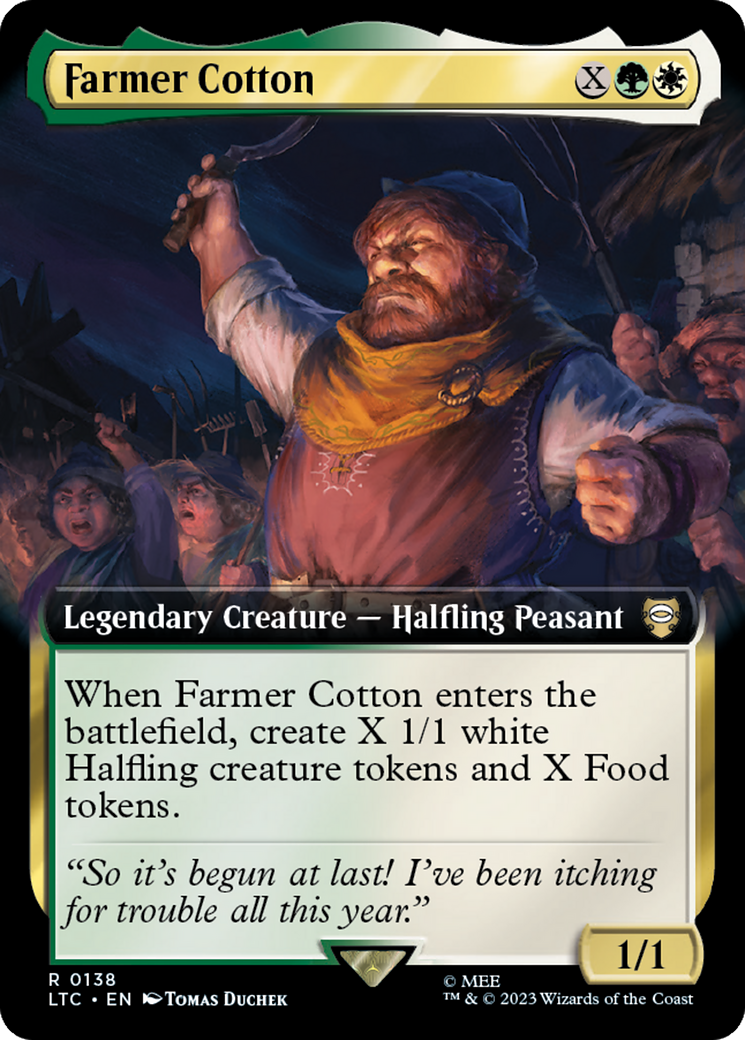 Farmer Cotton (Extended Art) [The Lord of the Rings: Tales of Middle-Earth Commander] | Dumpster Cat Games