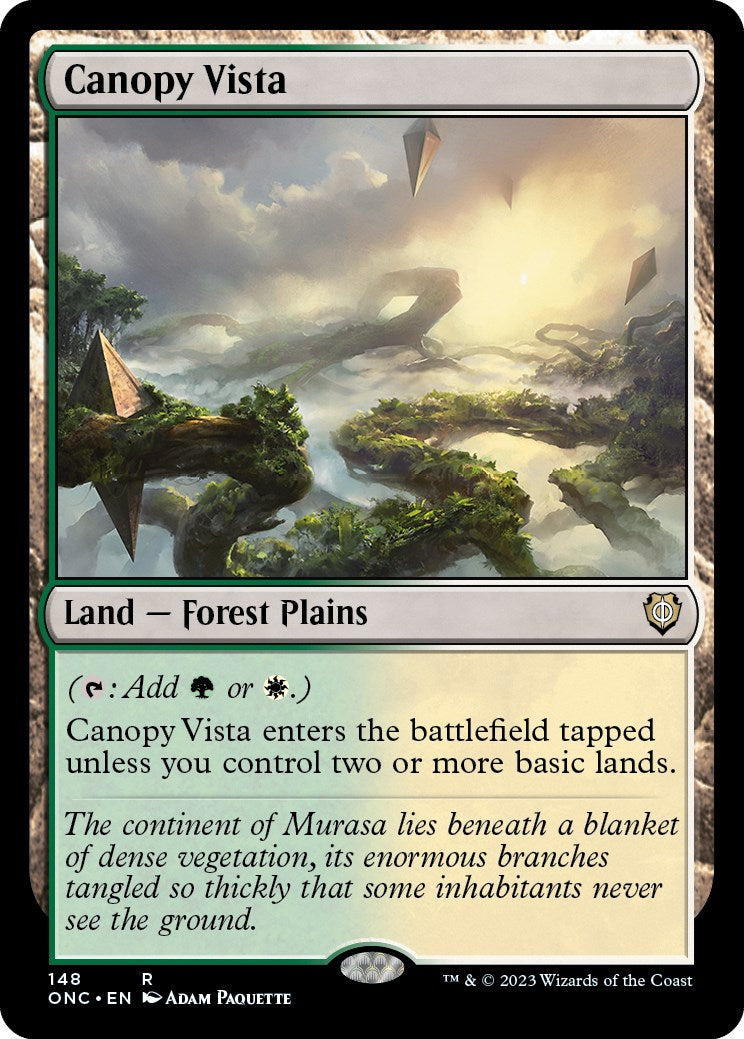 Canopy Vista [Phyrexia: All Will Be One Commander] | Dumpster Cat Games