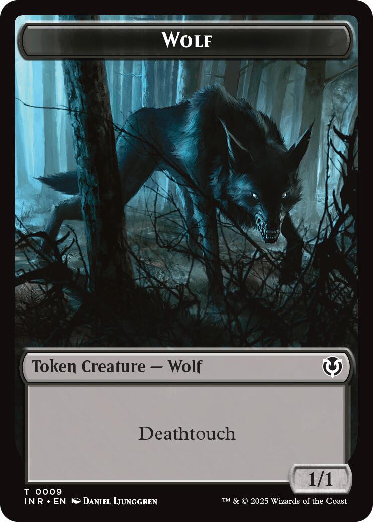 Wolf (0009) // Wolf (0018) Double-Sided Token [Innistrad Remastered Tokens] | Dumpster Cat Games