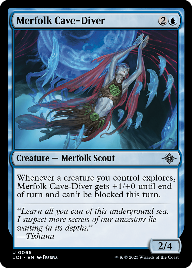 Merfolk Cave-Diver [The Lost Caverns of Ixalan] | Dumpster Cat Games