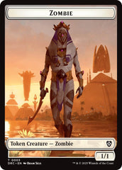 Champion of Wits // Zombie (0003) Double-Sided Token [Aetherdrift Tokens] | Dumpster Cat Games