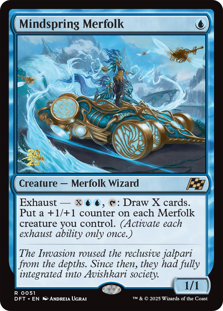 Mindspring Merfolk [Aetherdrift Prerelease Promos] | Dumpster Cat Games