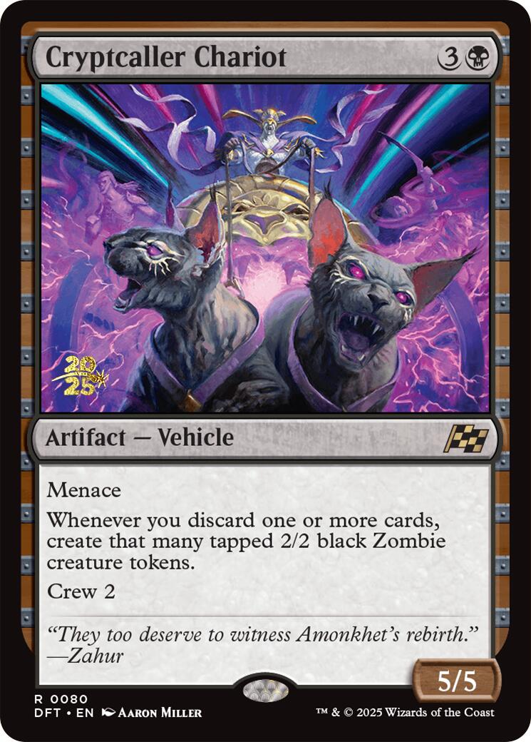 Cryptcaller Chariot [Aetherdrift Prerelease Promos] | Dumpster Cat Games