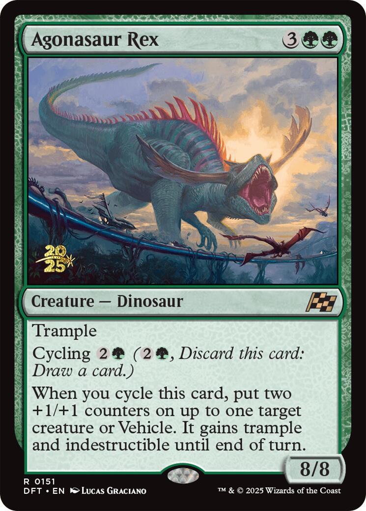 Agonasaur Rex [Aetherdrift Prerelease Promos] | Dumpster Cat Games