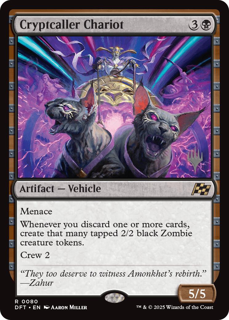 Cryptcaller Chariot [Aetherdrift Promos] | Dumpster Cat Games