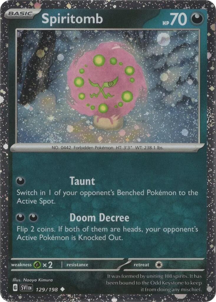 Spiritomb (129/198) (Cosmo Holo) [Scarlet & Violet: Black Star Promos] | Dumpster Cat Games