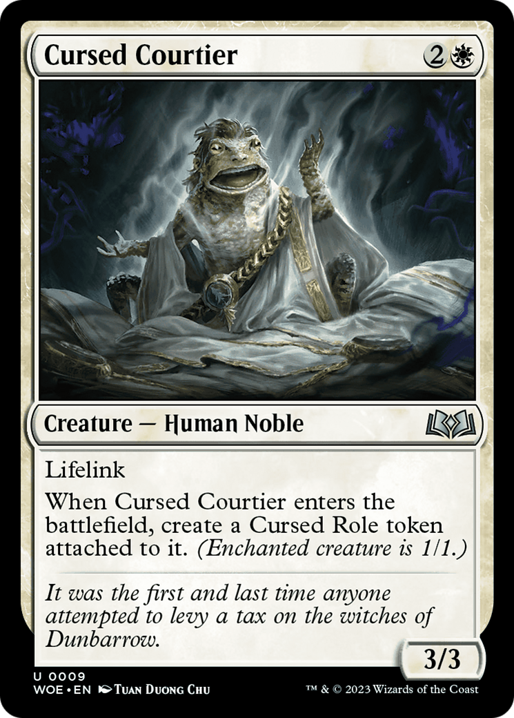 Cursed Courtier [Wilds of Eldraine] | Dumpster Cat Games