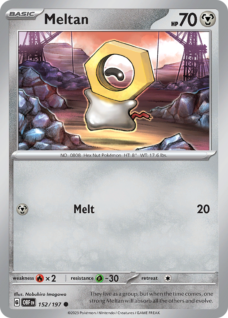 Meltan (152/197) [Scarlet & Violet: Obsidian Flames] | Dumpster Cat Games