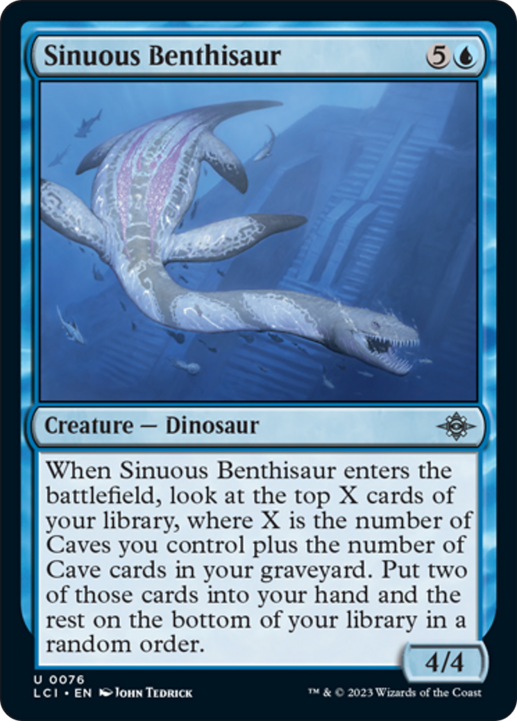 Sinuous Benthisaur [The Lost Caverns of Ixalan] | Dumpster Cat Games