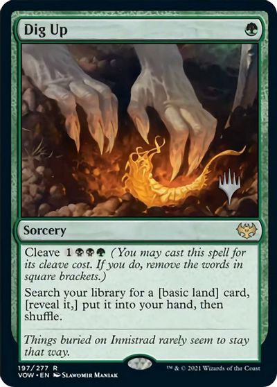 Dig Up (Promo Pack) [Innistrad: Crimson Vow Promos] | Dumpster Cat Games