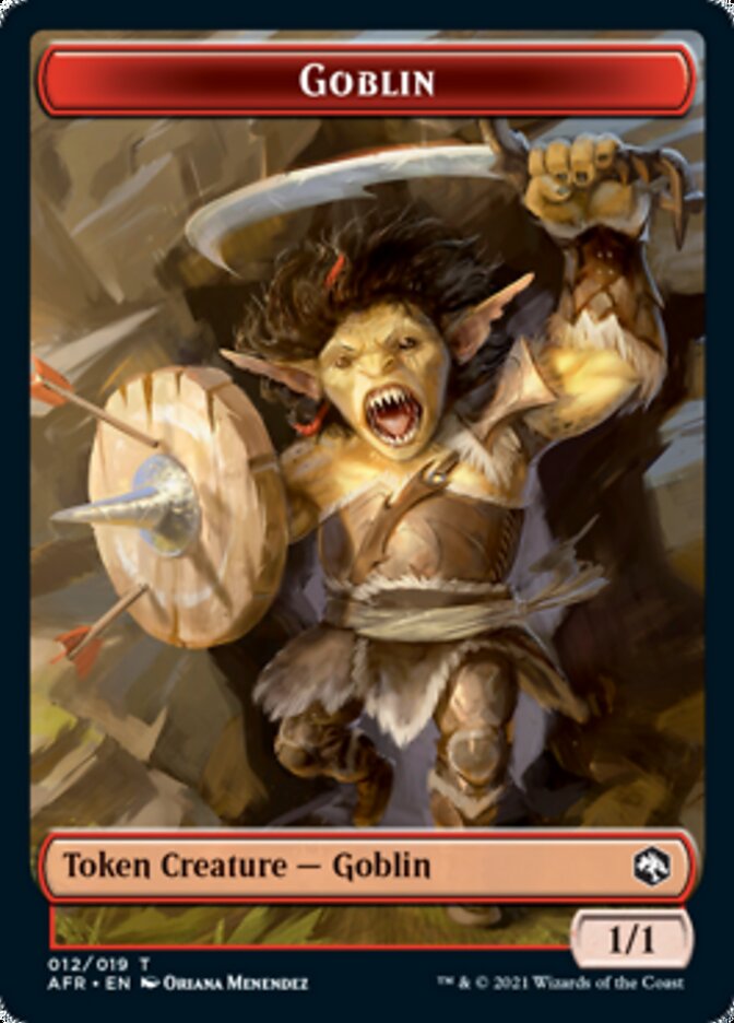 Dungeon of the Mad Mage // Goblin Double-Sided Token [Dungeons & Dragons: Adventures in the Forgotten Realms Tokens] | Dumpster Cat Games