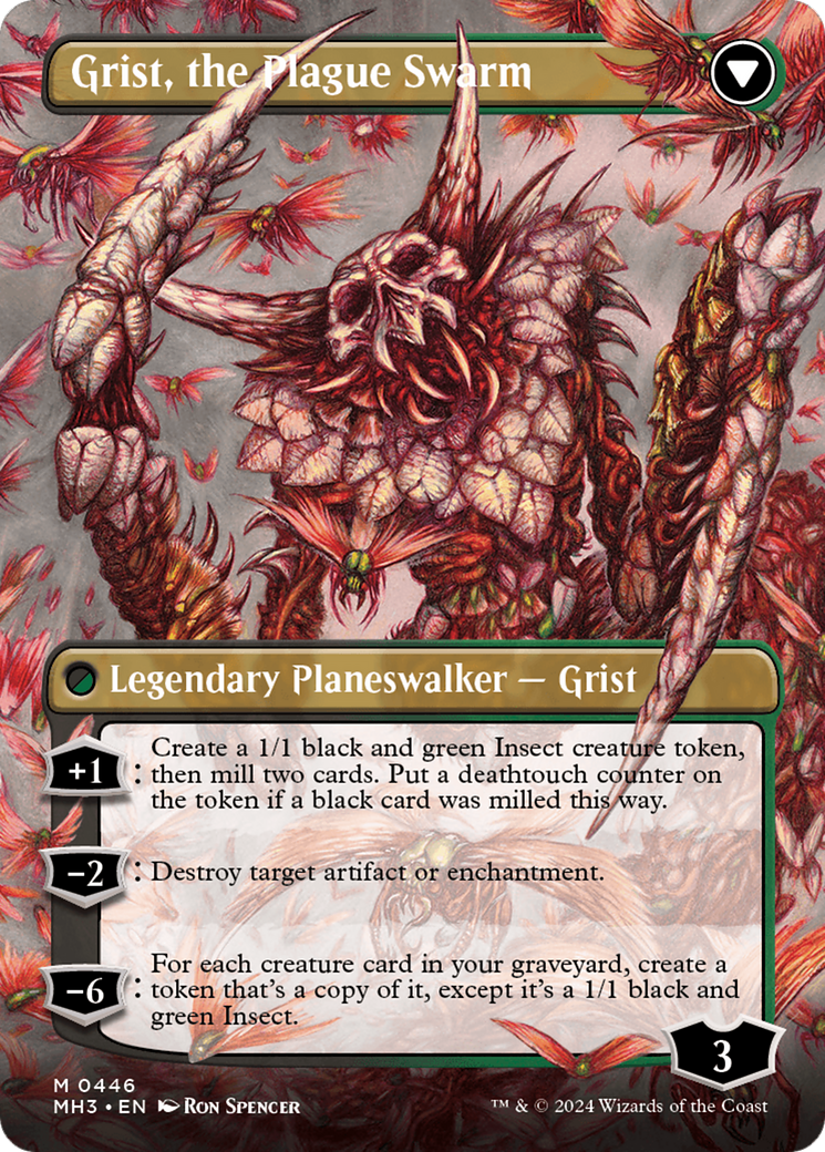 Grist, Voracious Larva // Grist, the Plague Swarm (Borderless) [Modern Horizons 3] | Dumpster Cat Games