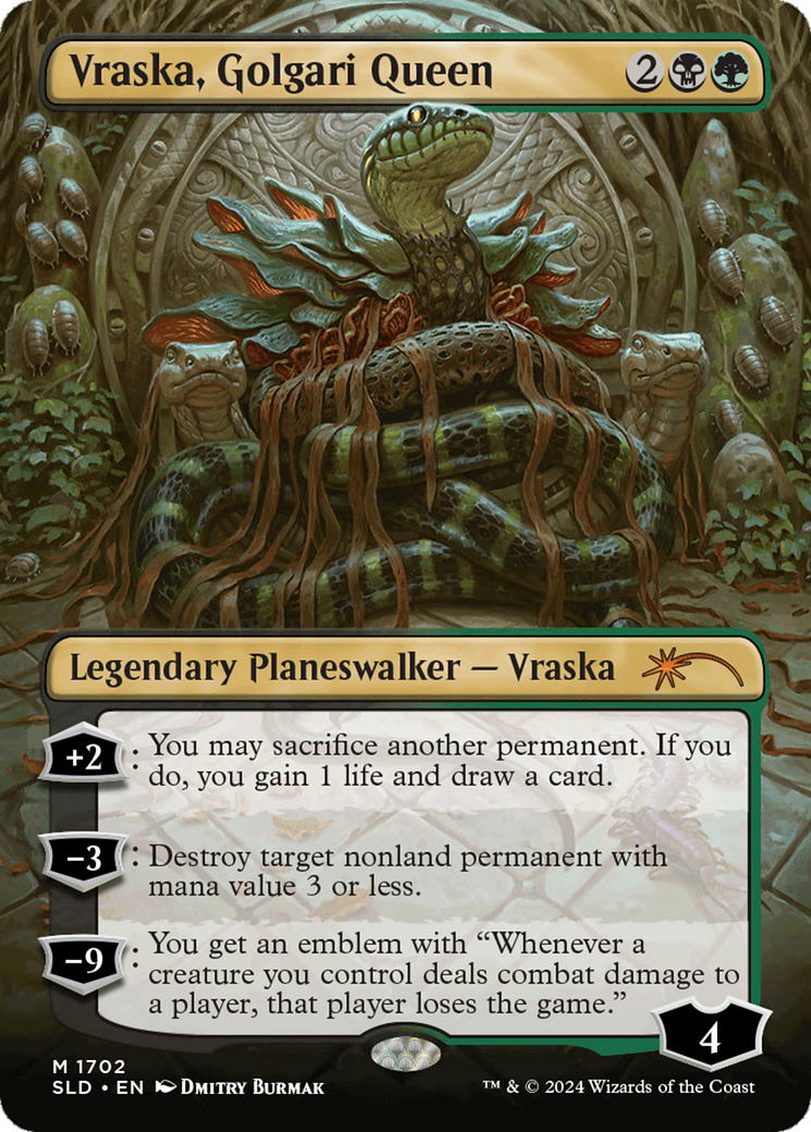 Vraska, Golgari Queen (1702) (Rainbow Foil) [Secret Lair Drop Series] | Dumpster Cat Games