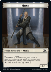 Spider // Monk Double-Sided Token [Double Masters 2022 Tokens] | Dumpster Cat Games