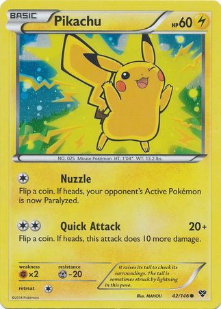 Pikachu (42/146) (2014 Movie Promo) [Miscellaneous Cards] | Dumpster Cat Games