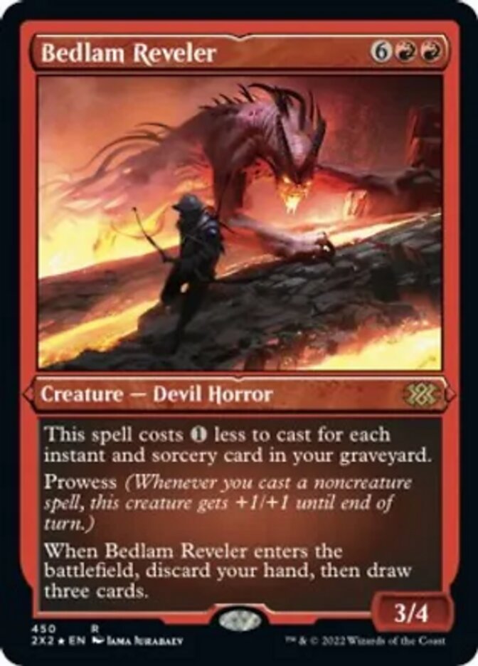 Bedlam Reveler (Foil Etched) [Double Masters 2022] | Dumpster Cat Games